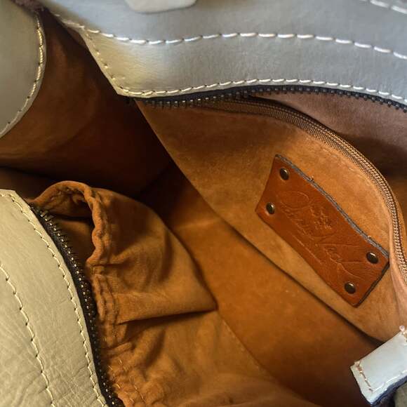 Patricia Nash Laser Cut Chiara Leather Satchel/Crossbody Bag - Picture 10 of 10